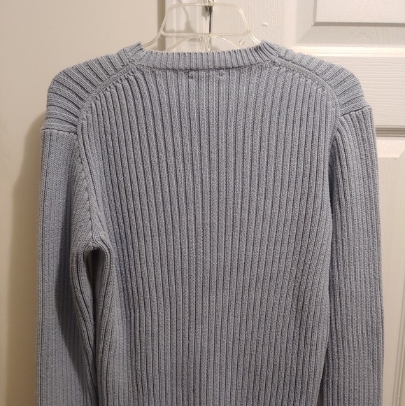 J CREW POINT  RIBBED HEATHER CREWNECK SWEATER - Picture 3 of 3